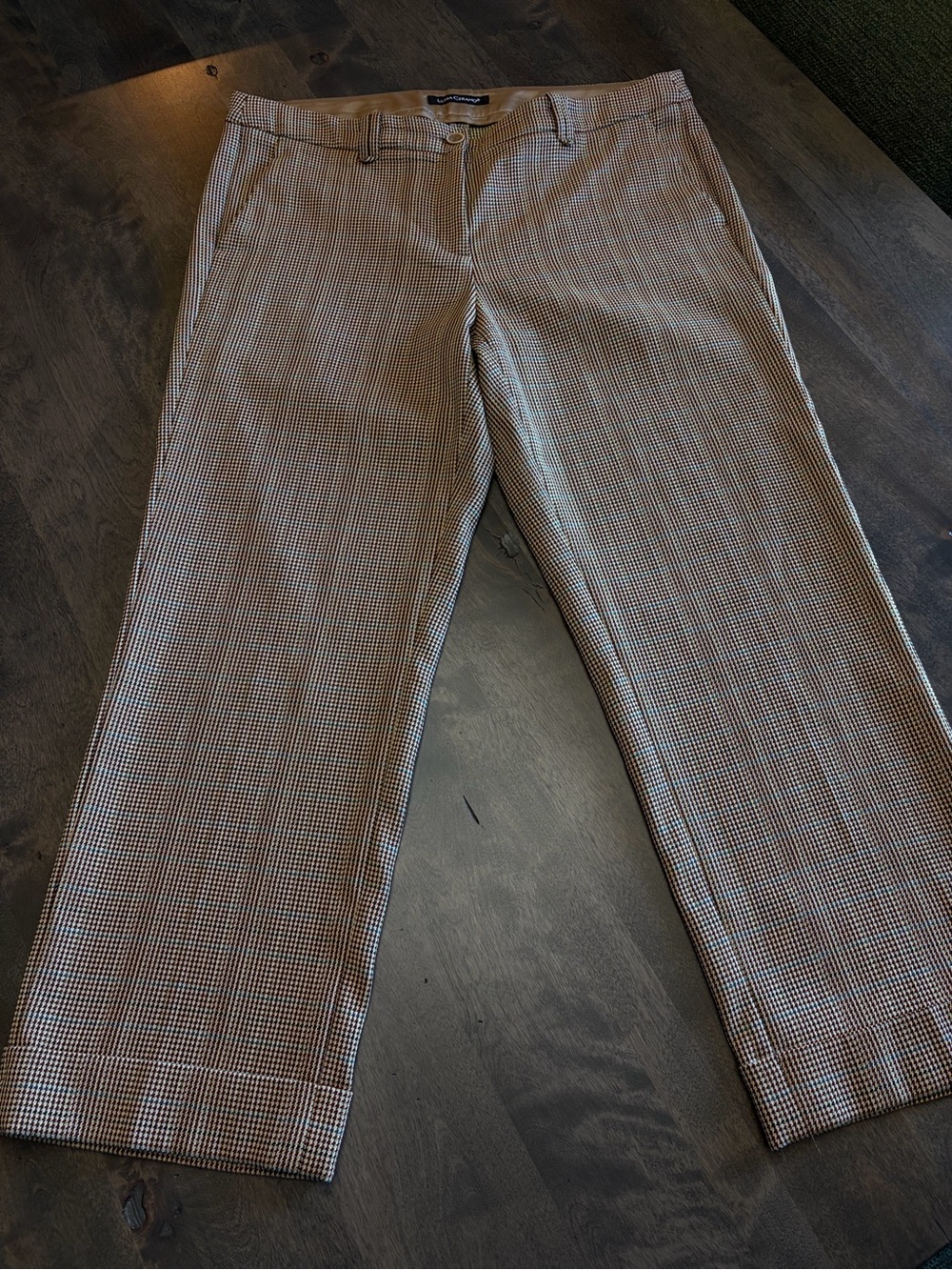 Luisa Cerano Tweed Houndstooth Pant - Picture 1 of 9